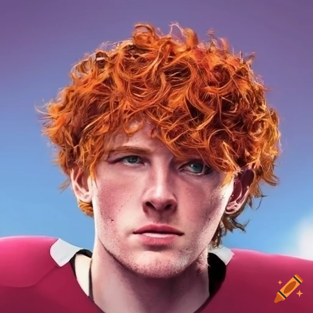Image of a redhaired quarterback on Craiyon