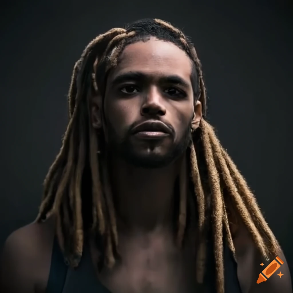 Latino man with dreads and white shirt