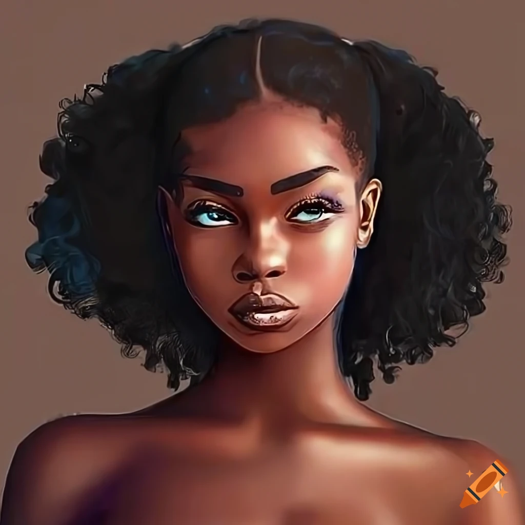 Portrait of a black girl