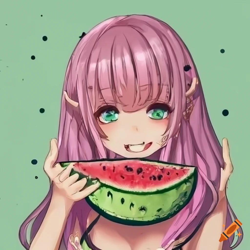 watermelon girl adopt auction [OPEN] by danwiththevans -- Fur Affinity  [dot] net