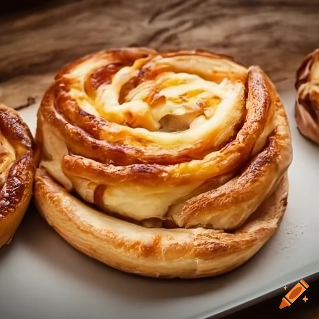 Delicious cheese danish
