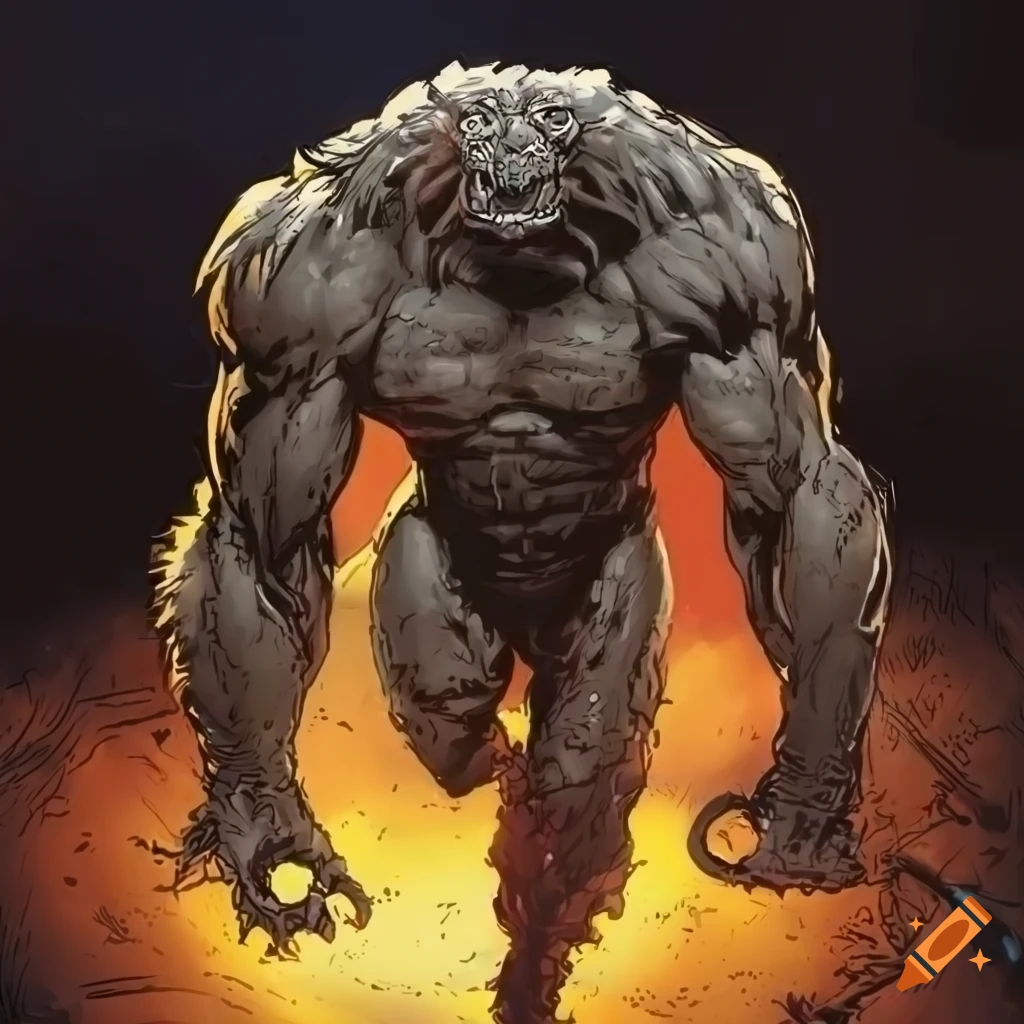 comic-style depiction of Sylvester Stallone as a tiger mutant