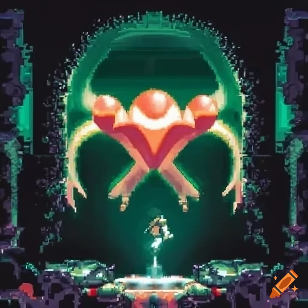 screenshot of a zoomed in 2D platformer game