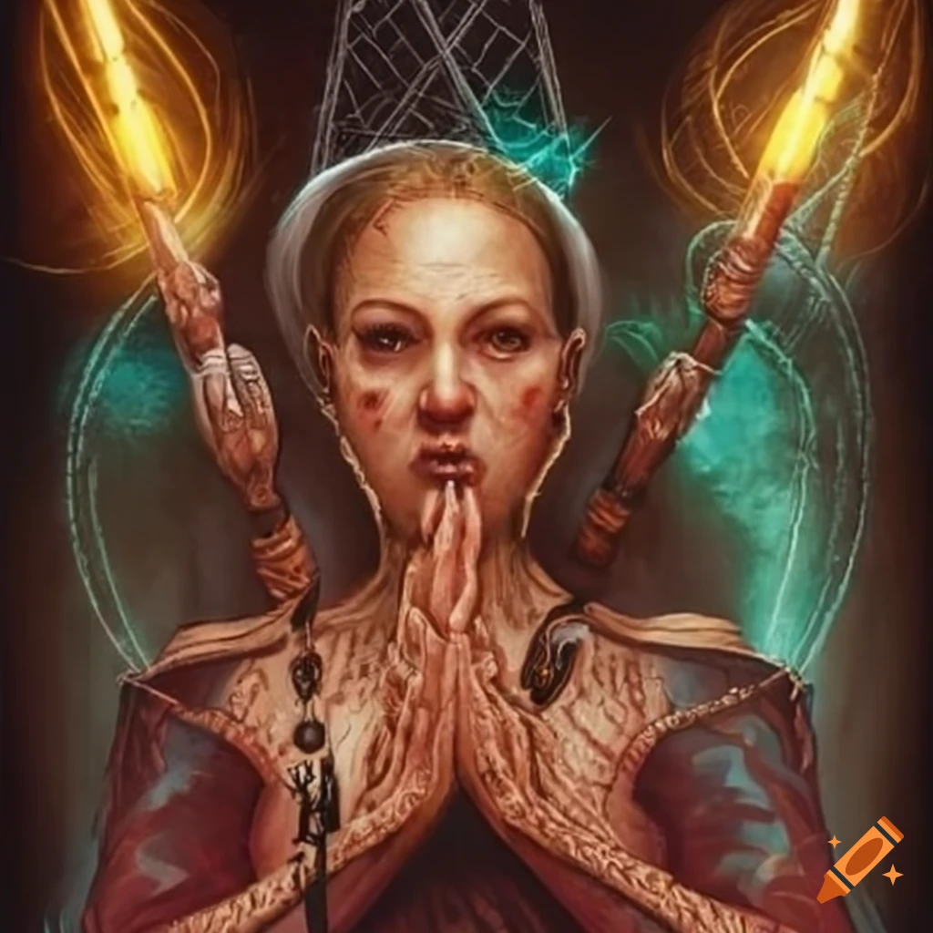 Image Of Ten Of Pentacles Reversed And Ace Of Wands On Craiyon