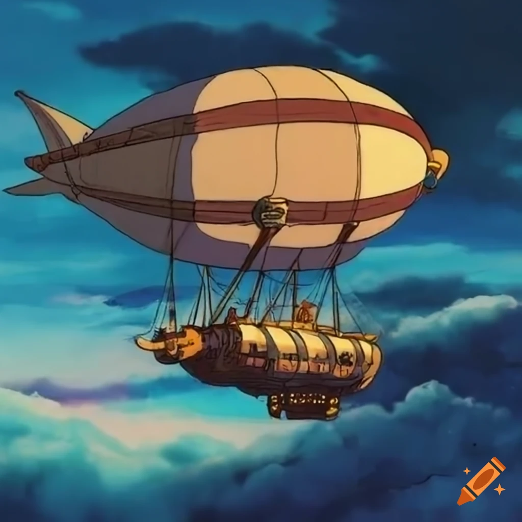 Citizen airship 80s anime vibes