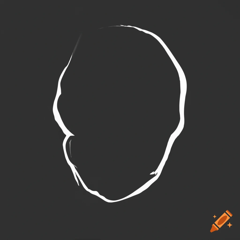 Black logo of a merchant shadow on white background on craiyon
