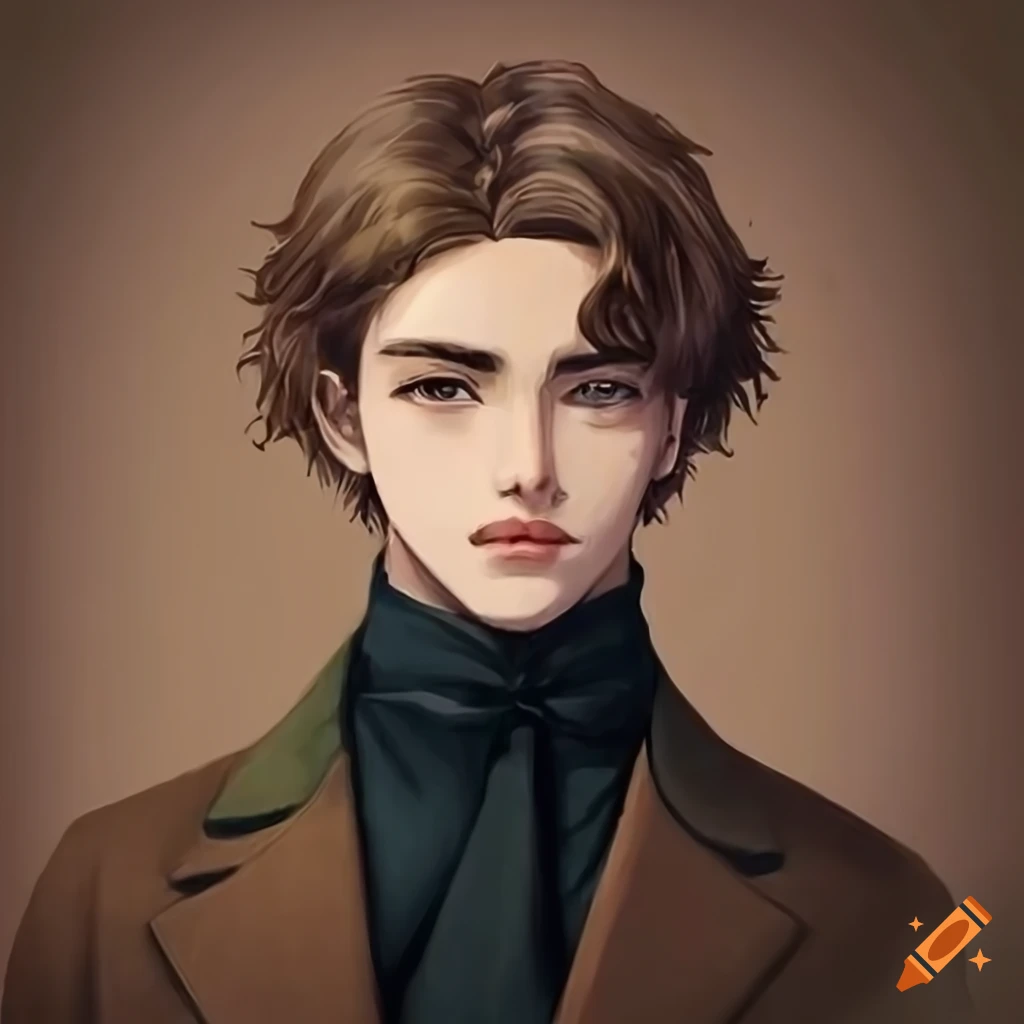 portrait of a stylish young man in vintage coat
