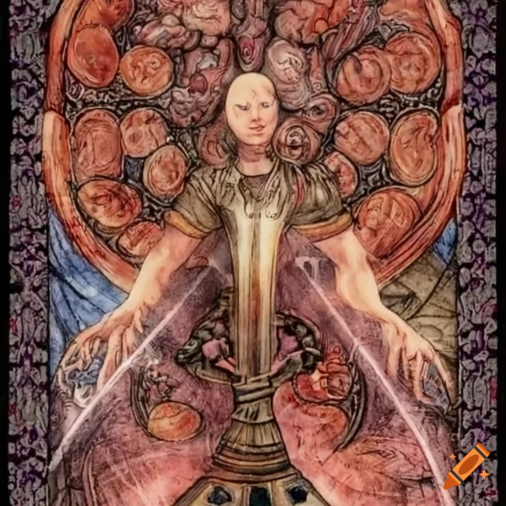 Upside down ace of cups and eight of wands tarot cards