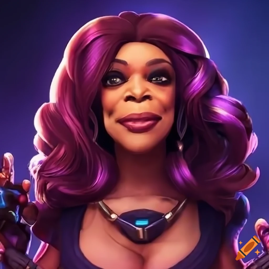 digital art of Wendy Williams in Overwatch style