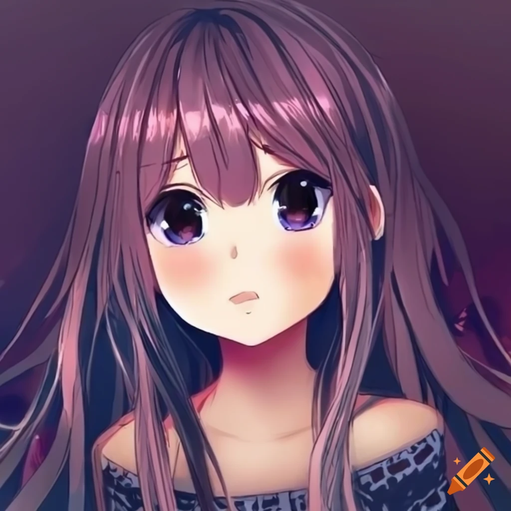 Illustration of a young anime girl hiding in a closet on Craiyon