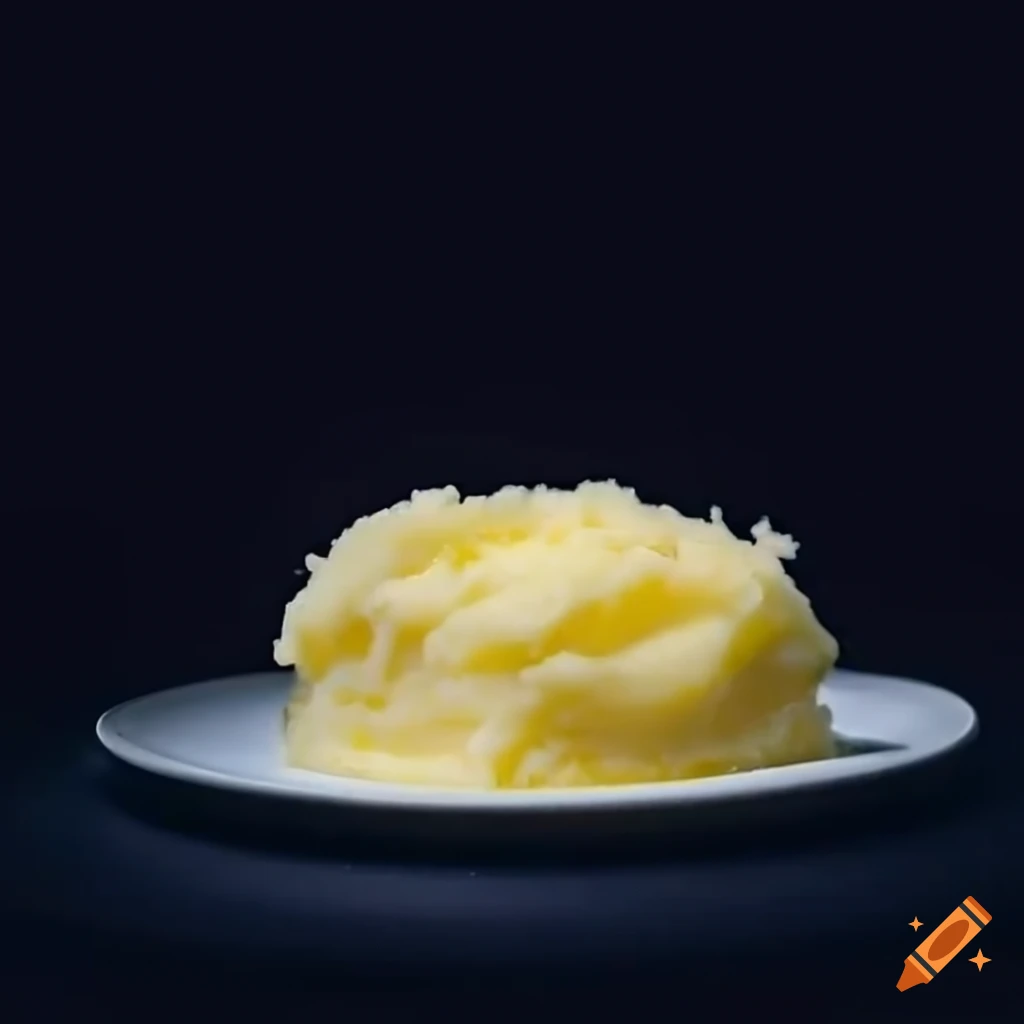 Melting butter on mashed potatoes on Craiyon