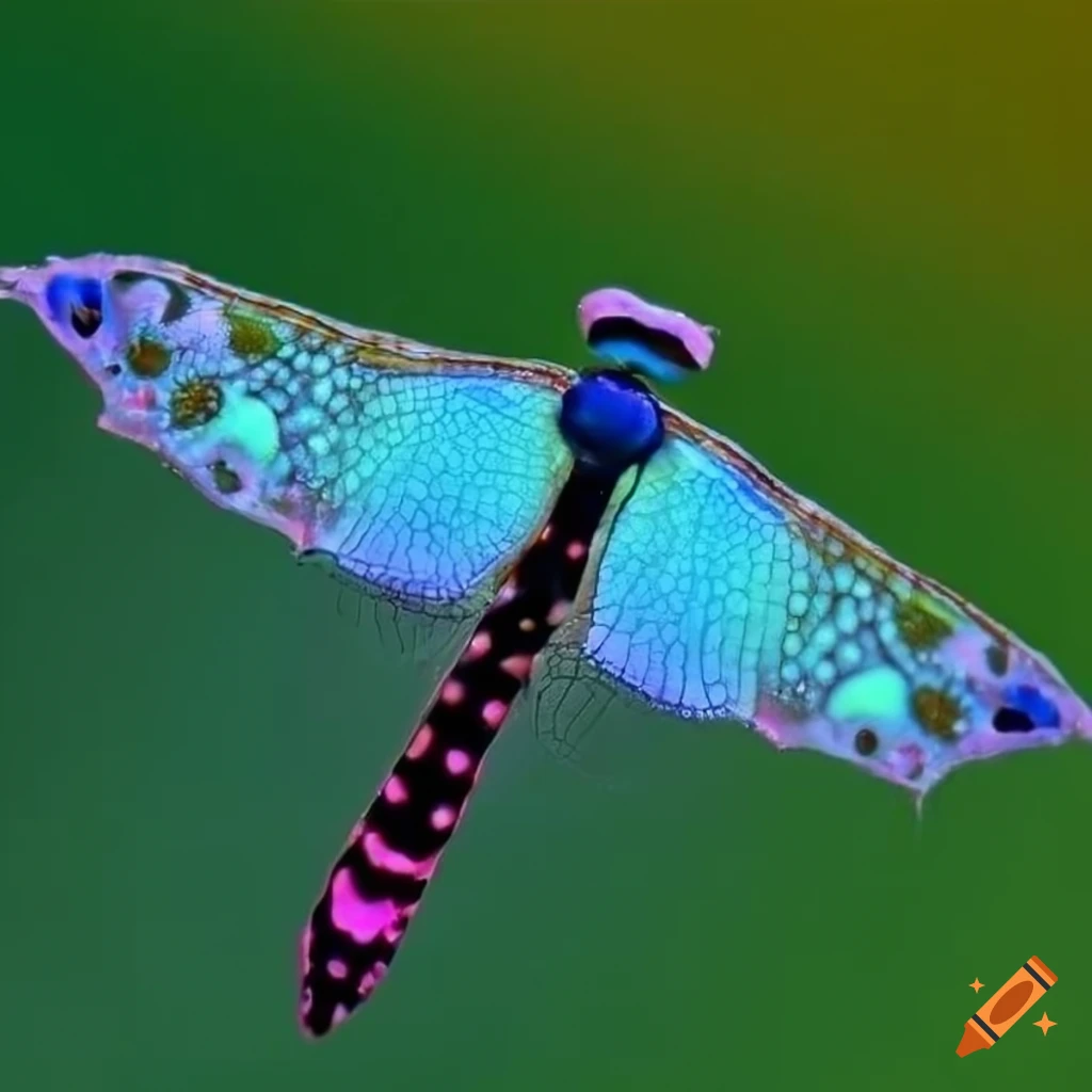 Mandelbrot fractal pattern resembling a nudibranch and a dragonfly on ...
