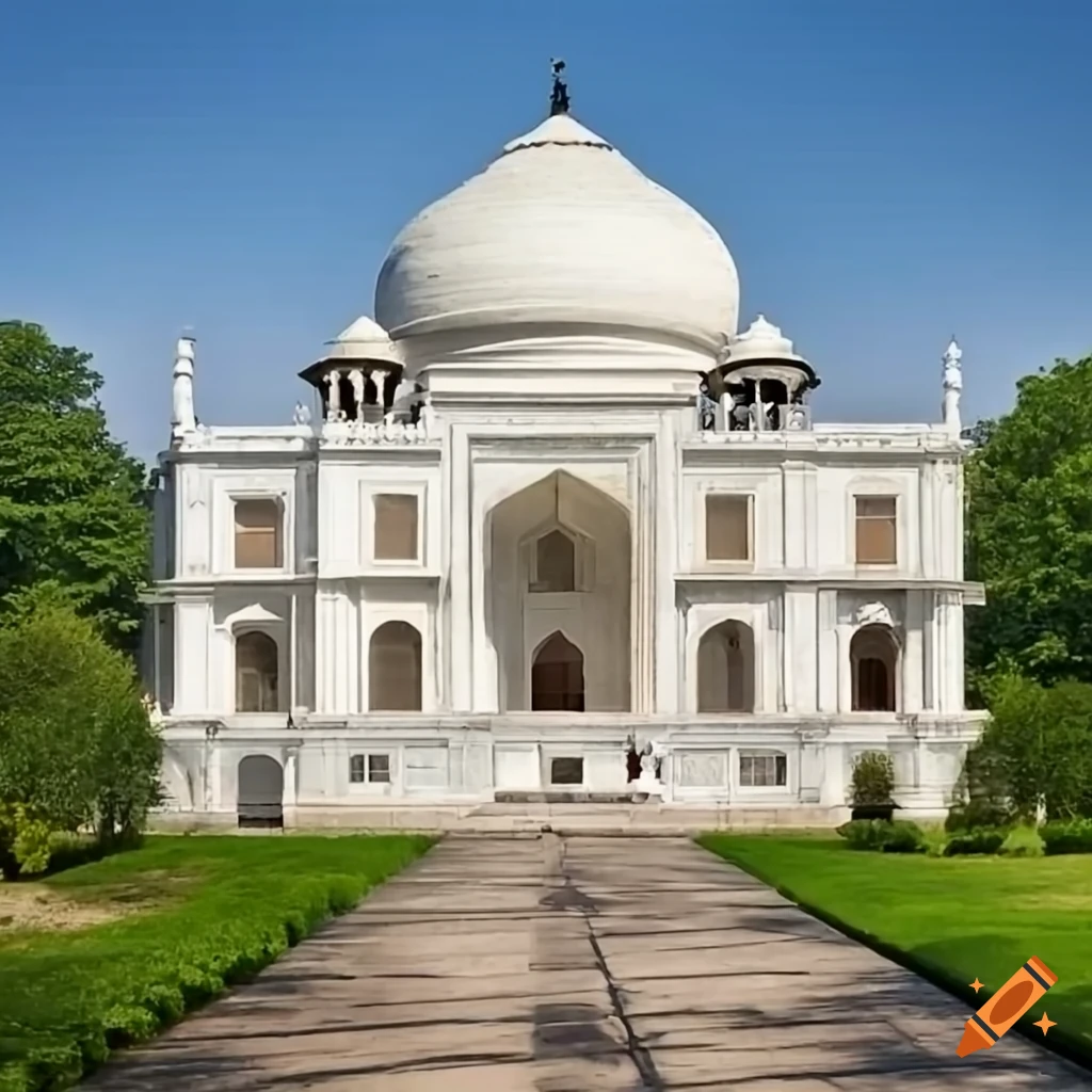 full frontal elevation of Mughal Mahal White House Whitemarsh Lynnewood