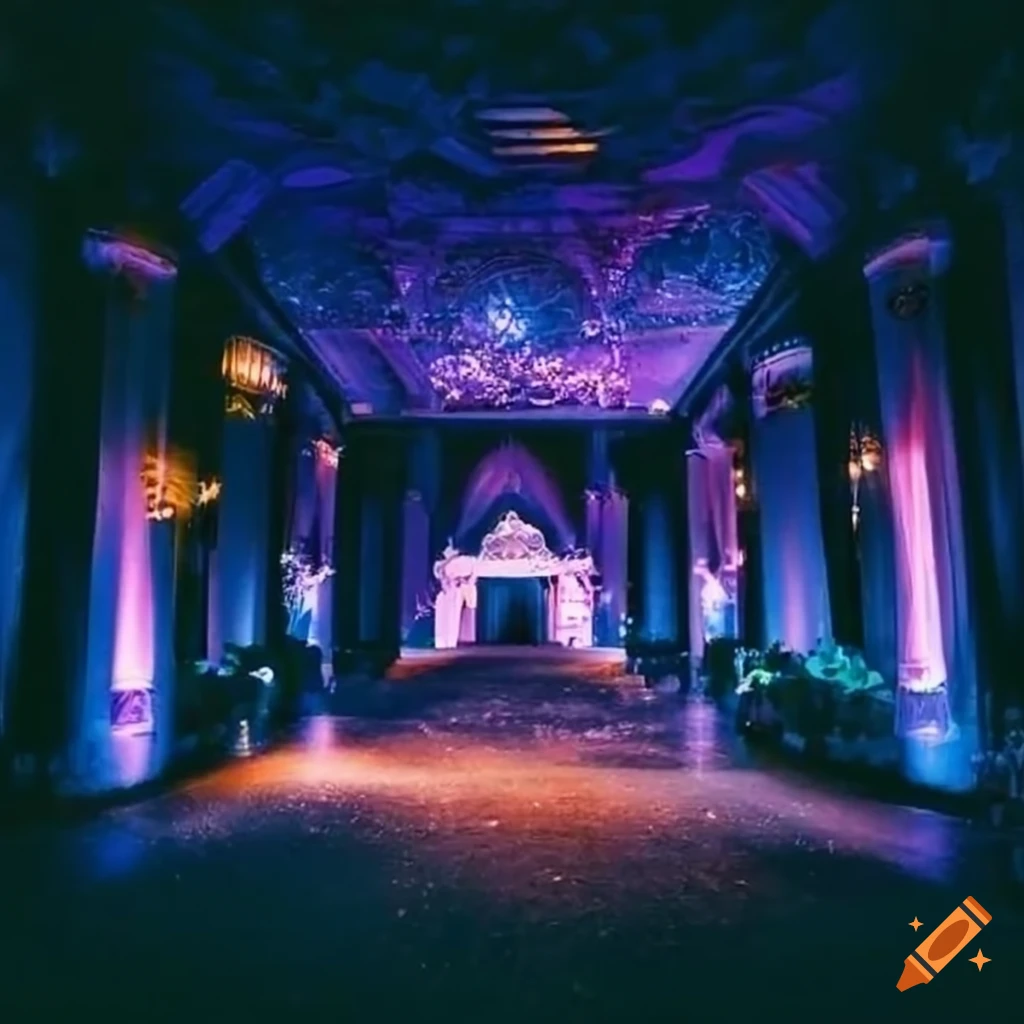 magical night wedding venue at a magic school