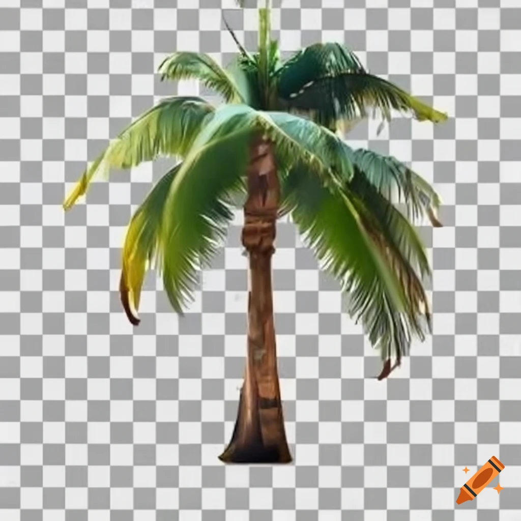 png image of a coconut tree