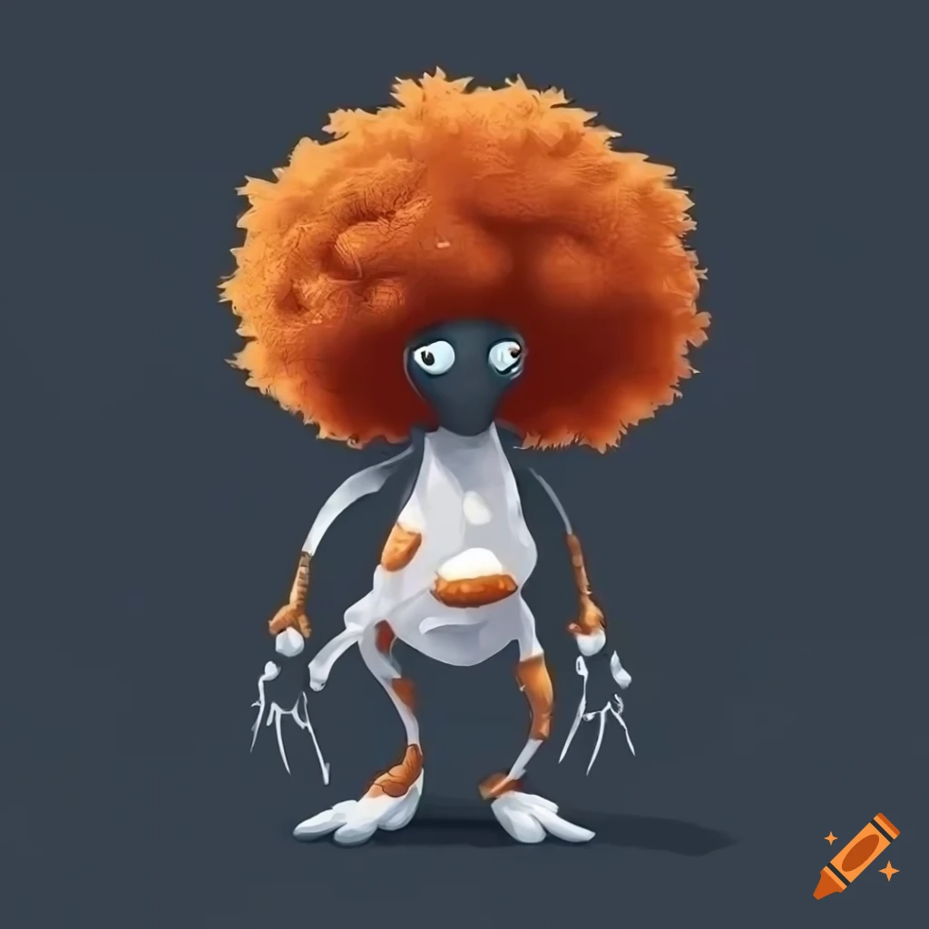 Minimalist art of a stylish sentient rock creature with wood skin on ...