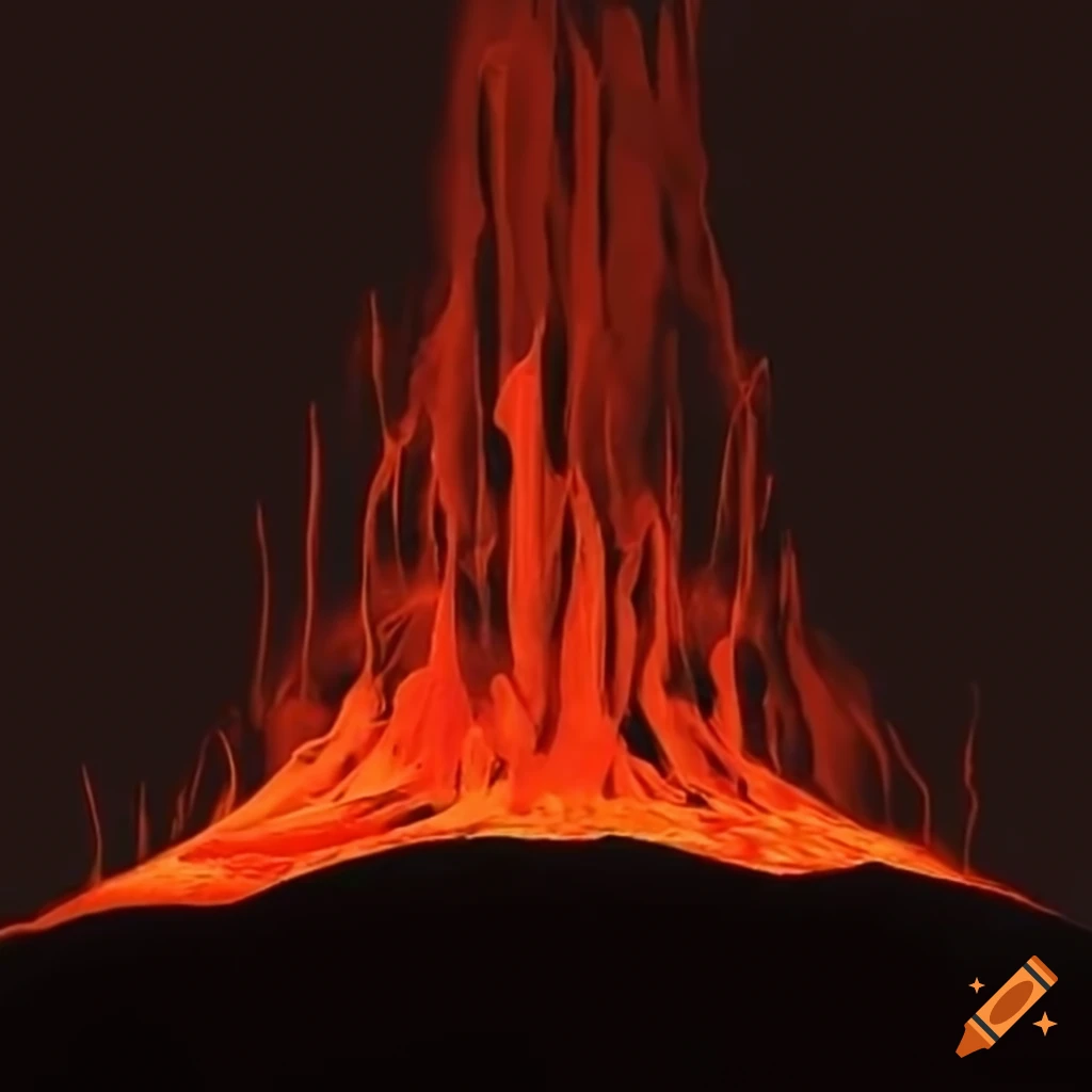 image of a volcano eruption
