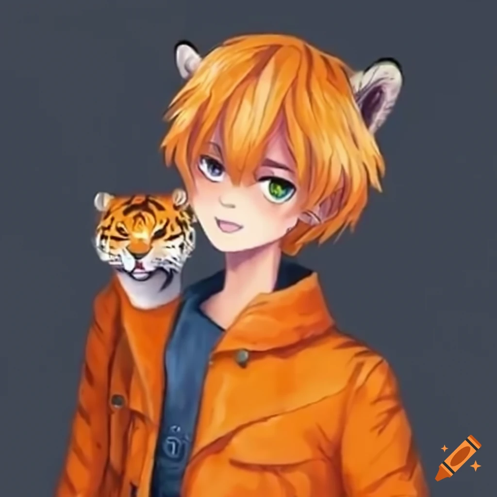 HD wallpaper: Anime, Original, Girl, Original (Anime), Tiger, White Tiger |  Wallpaper Flare