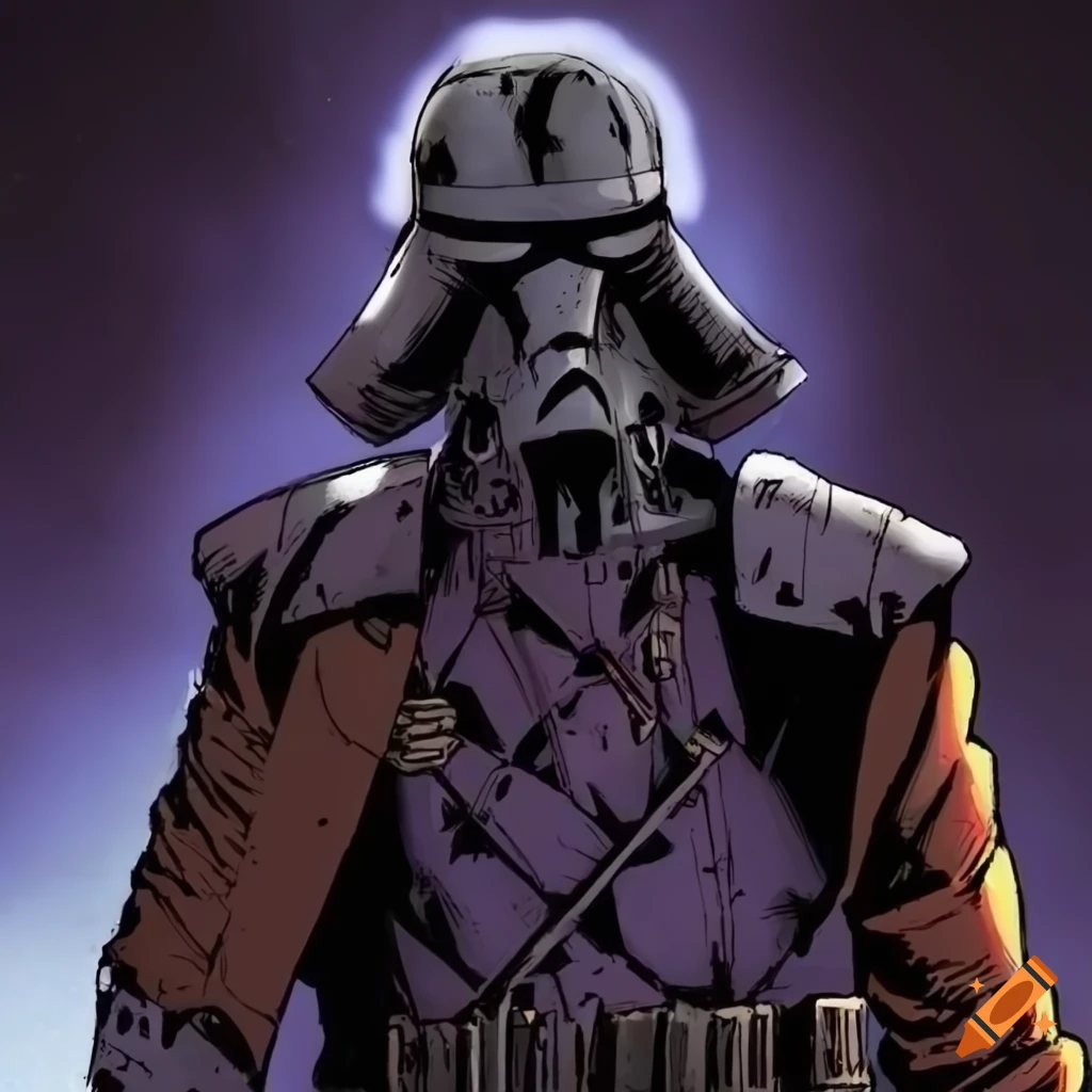 comic style artwork inspired by Star Wars
