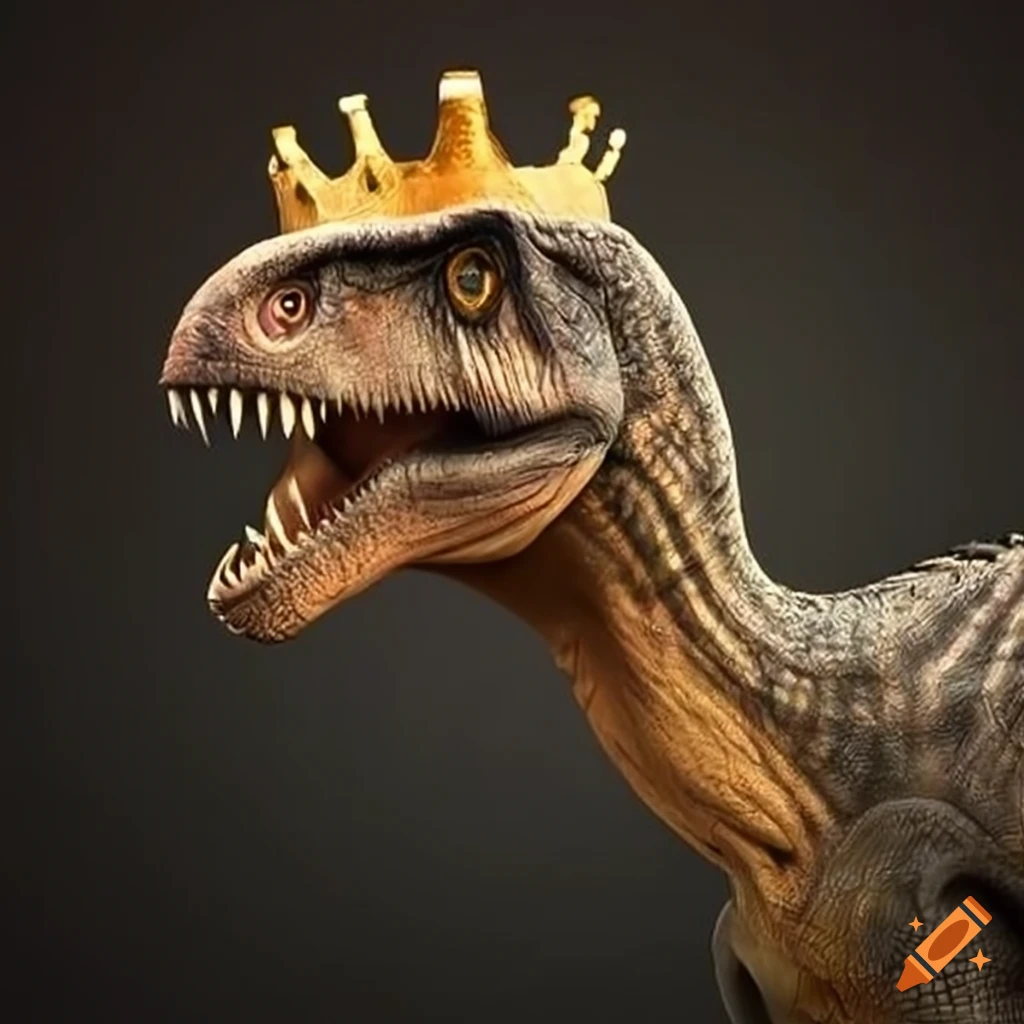 Illustration Of Dinosaurs Wearing Golden Crowns On Craiyon 3361