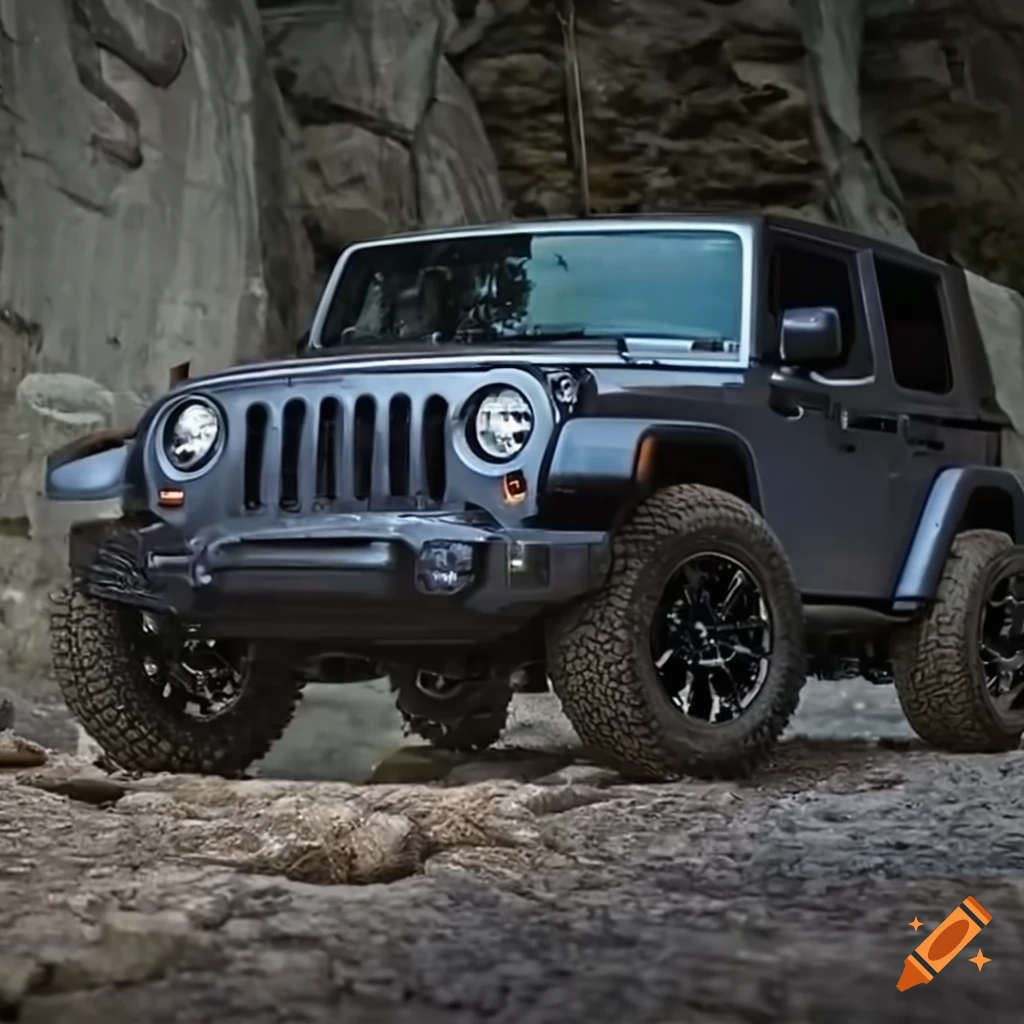 Water dripping from a jeep wrangler jk 2014 on Craiyon
