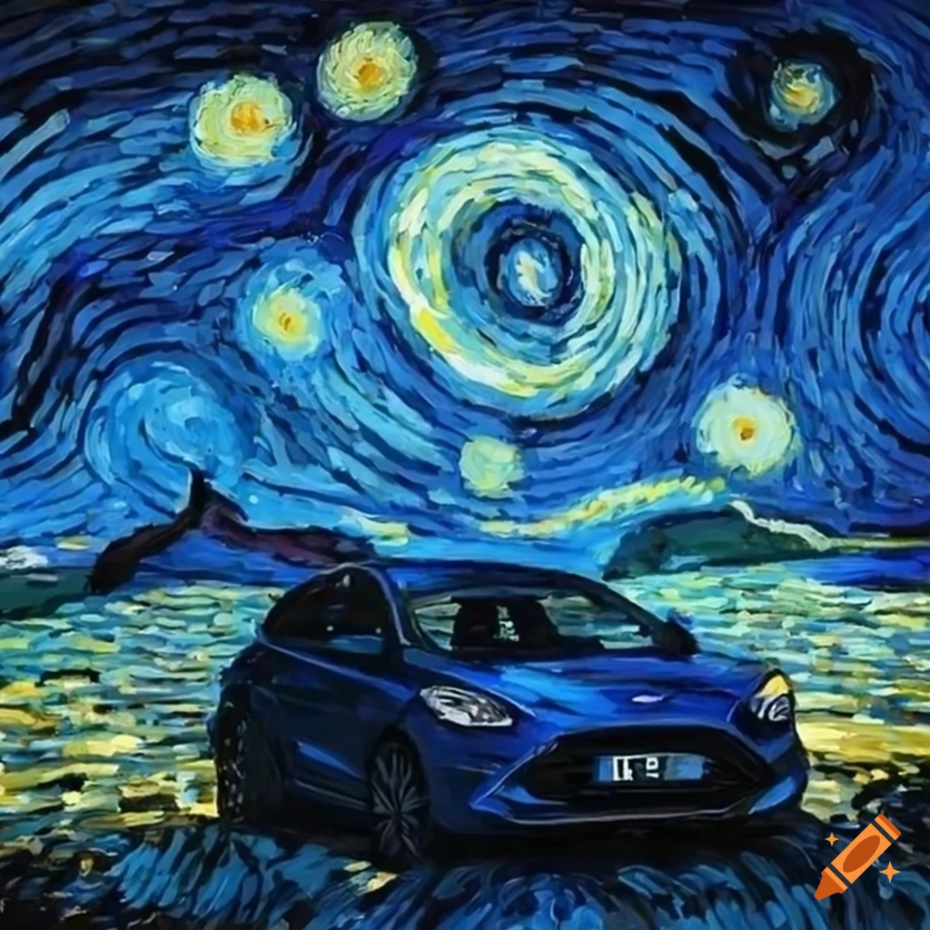 van-gogh-painting-of-a-blue-ford-focus-under-a-starry-night-on-craiyon
