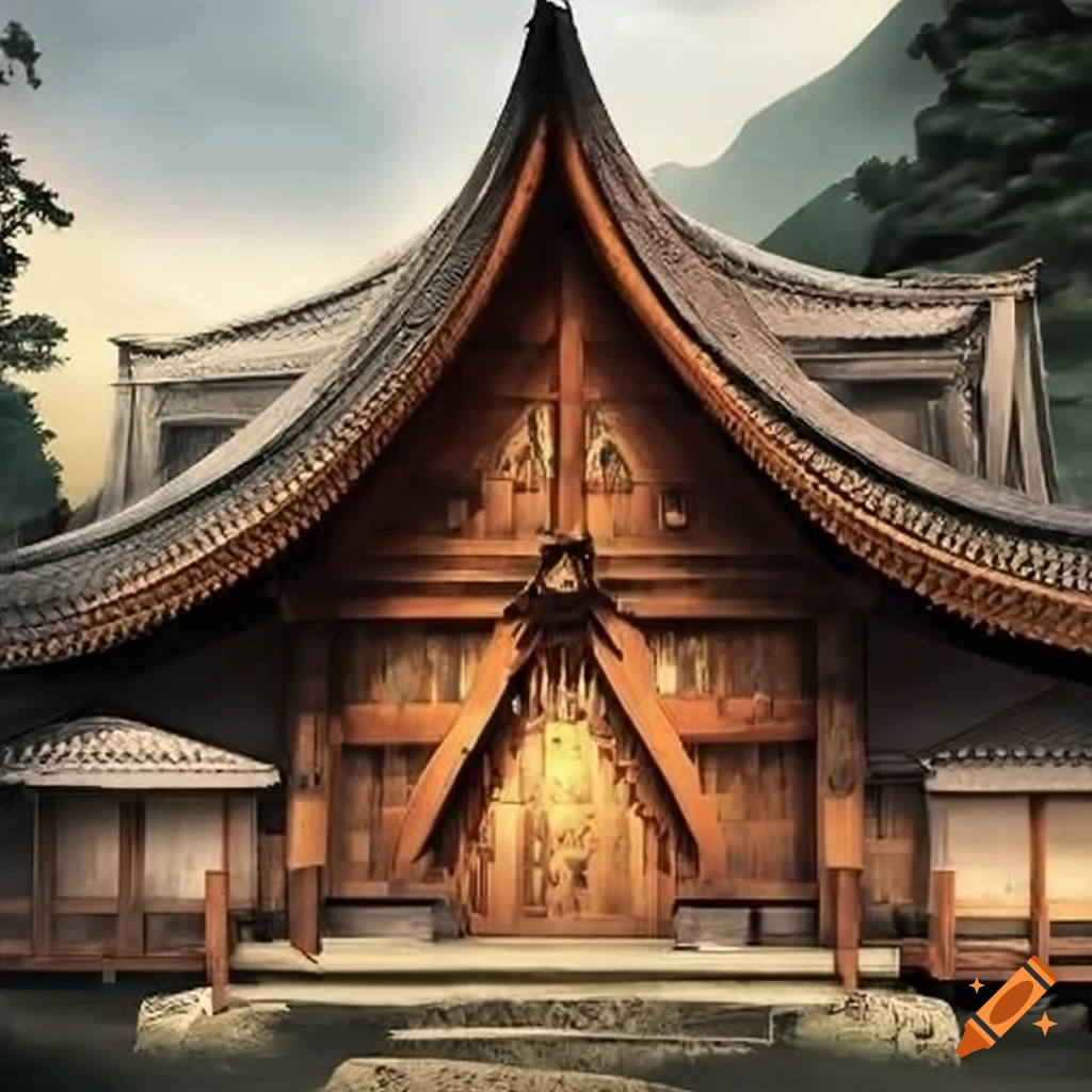 unique blend of Viking and Japanese architectural styles