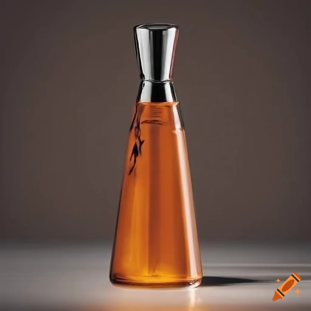 Bottle with jigger on top on Craiyon