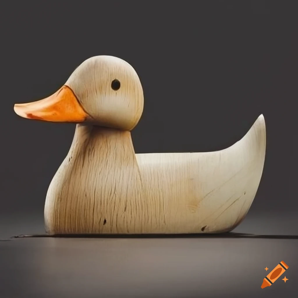 wooden-duck-sculpture-on-craiyon