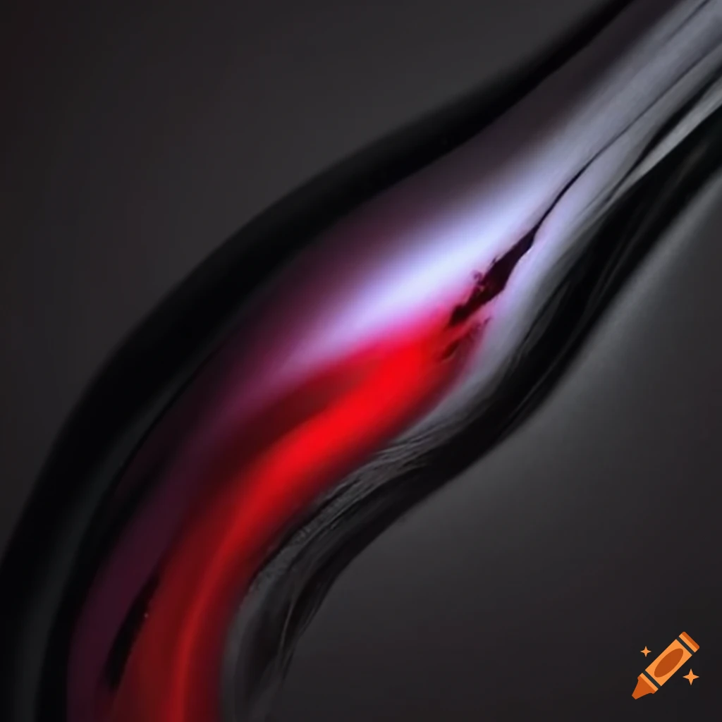 red and black hypnotic fluid art