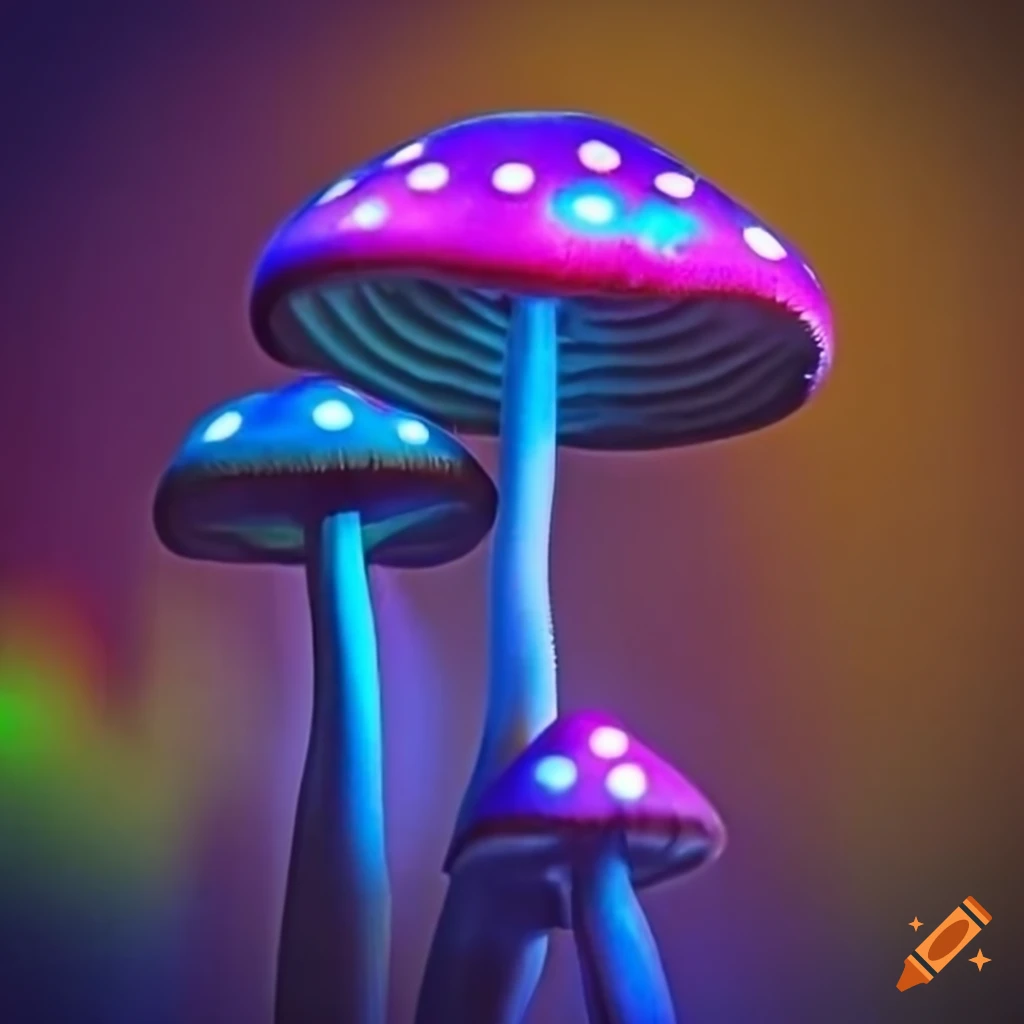 neon-mushrooms-in-las-vegas
