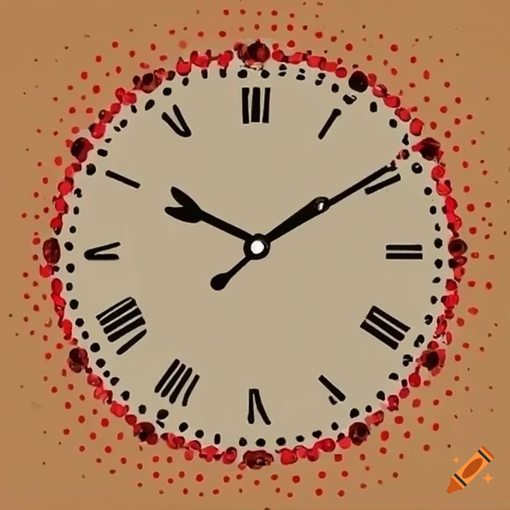 elegant-clock-with-dotted-hour-markers-on-craiyon