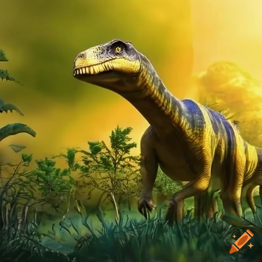Image Of A Stegosaurus Hidden In Tall Vegetation On Craiyon giant-yellow-brachiosaurus-in-tall-grass-on-craiyon