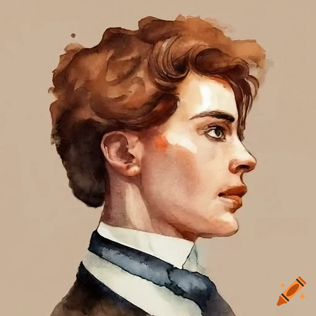 Charming young man in vintage fashion coat from the 1800s on Craiyon