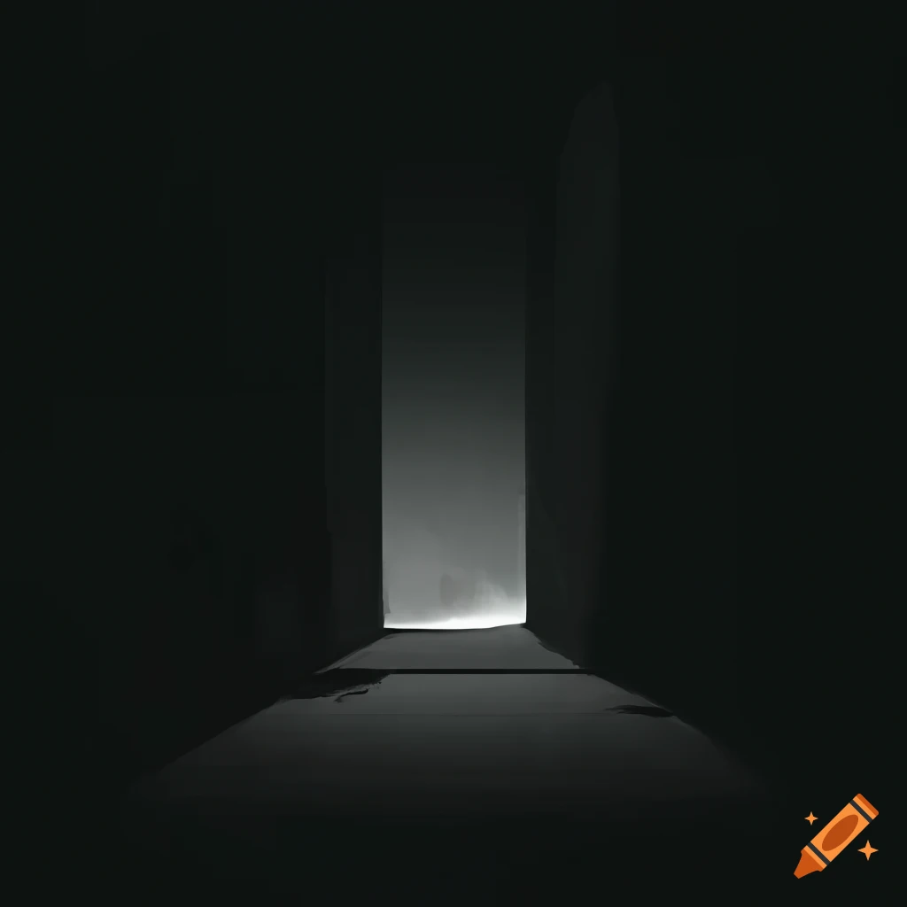 image from a Noir graphic novel with Nordic Minimalism influence