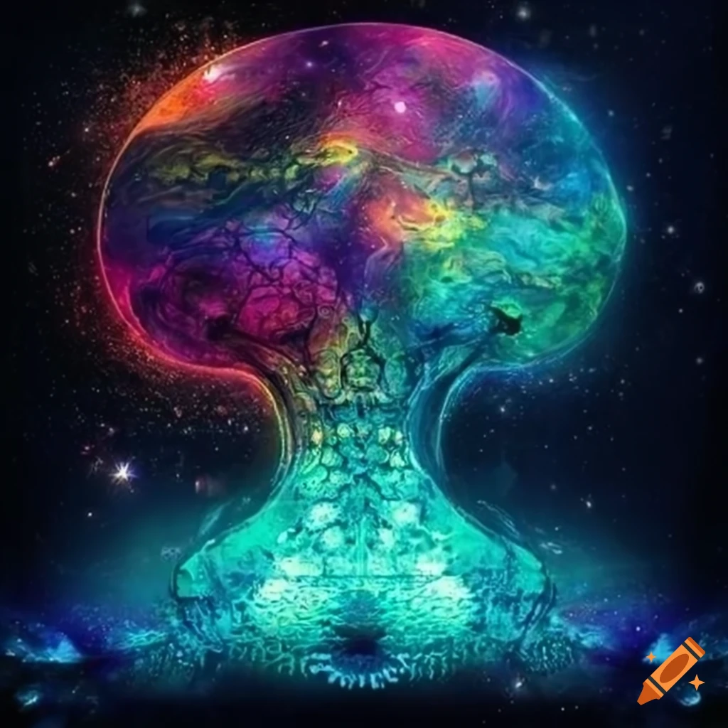 Pintura impresionista con elementos psicodélicos on Craiyon