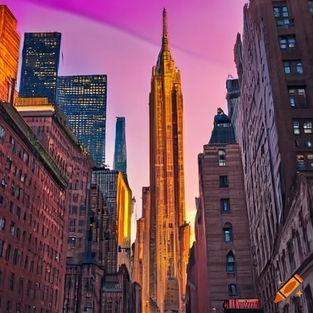 Colorful Cityscape Of New York On Craiyon