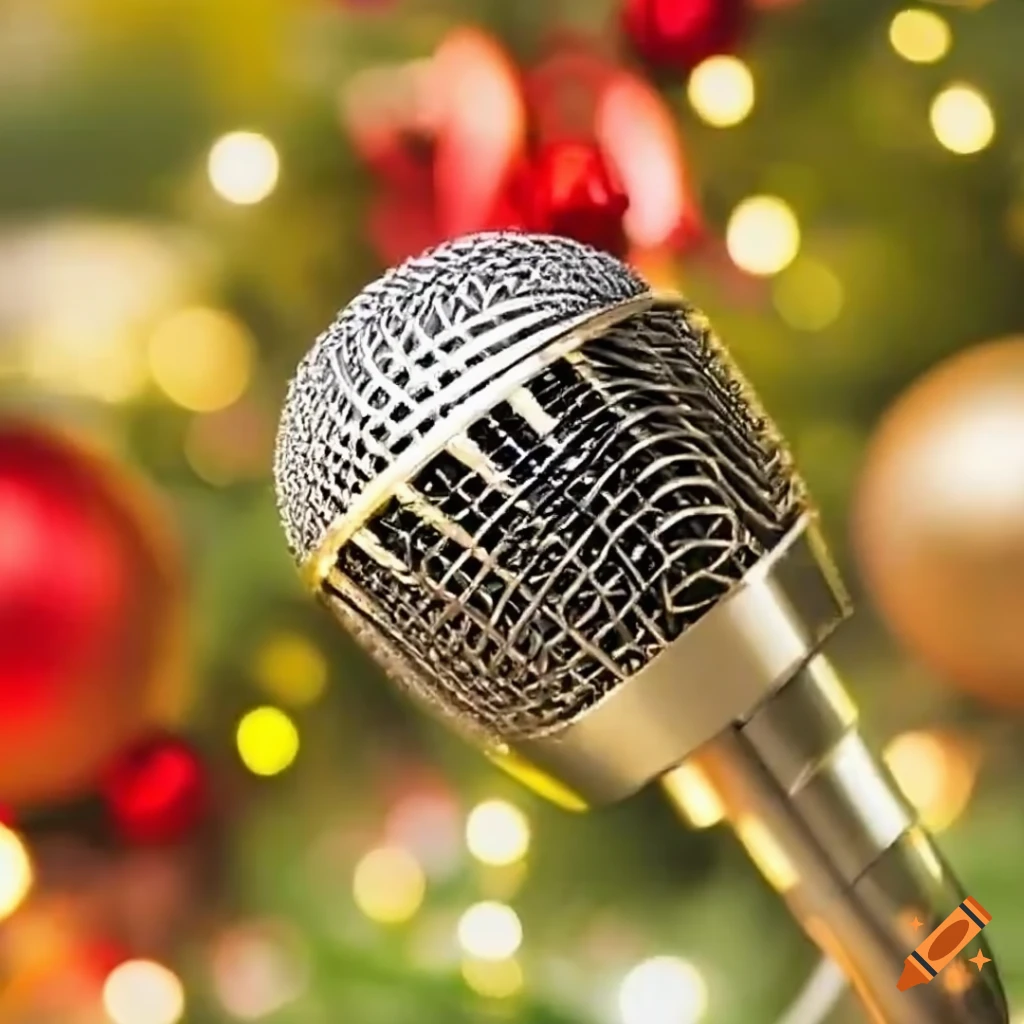 Microphones With Christmas Ornaments On Craiyon