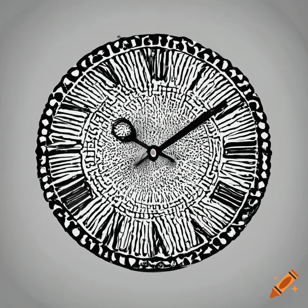 Elegant clock with dotted hour markers