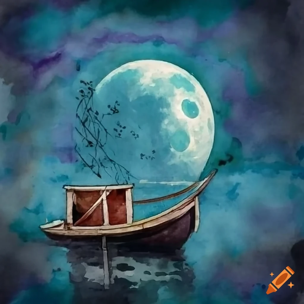 Easy Oil Pastels Drawing - Moonlight Night Scenery - Step by Step - YouTube