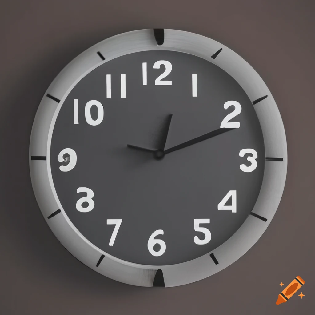 minimalistic clock with dotted time markers