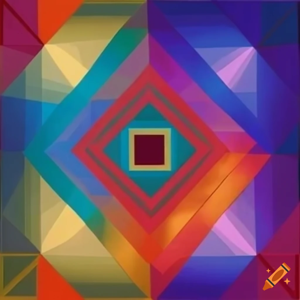 Geometric surrealistic artwork by victor vasarely