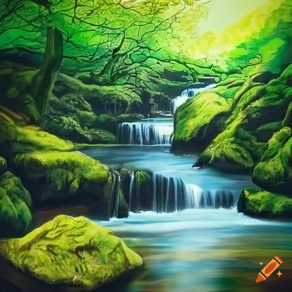 Scenic View Of Fairy Glen In Betws Y Coed North Wales