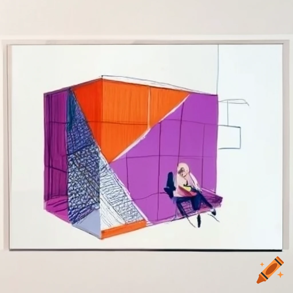 David hockneyinspired specialshaped spatial structure