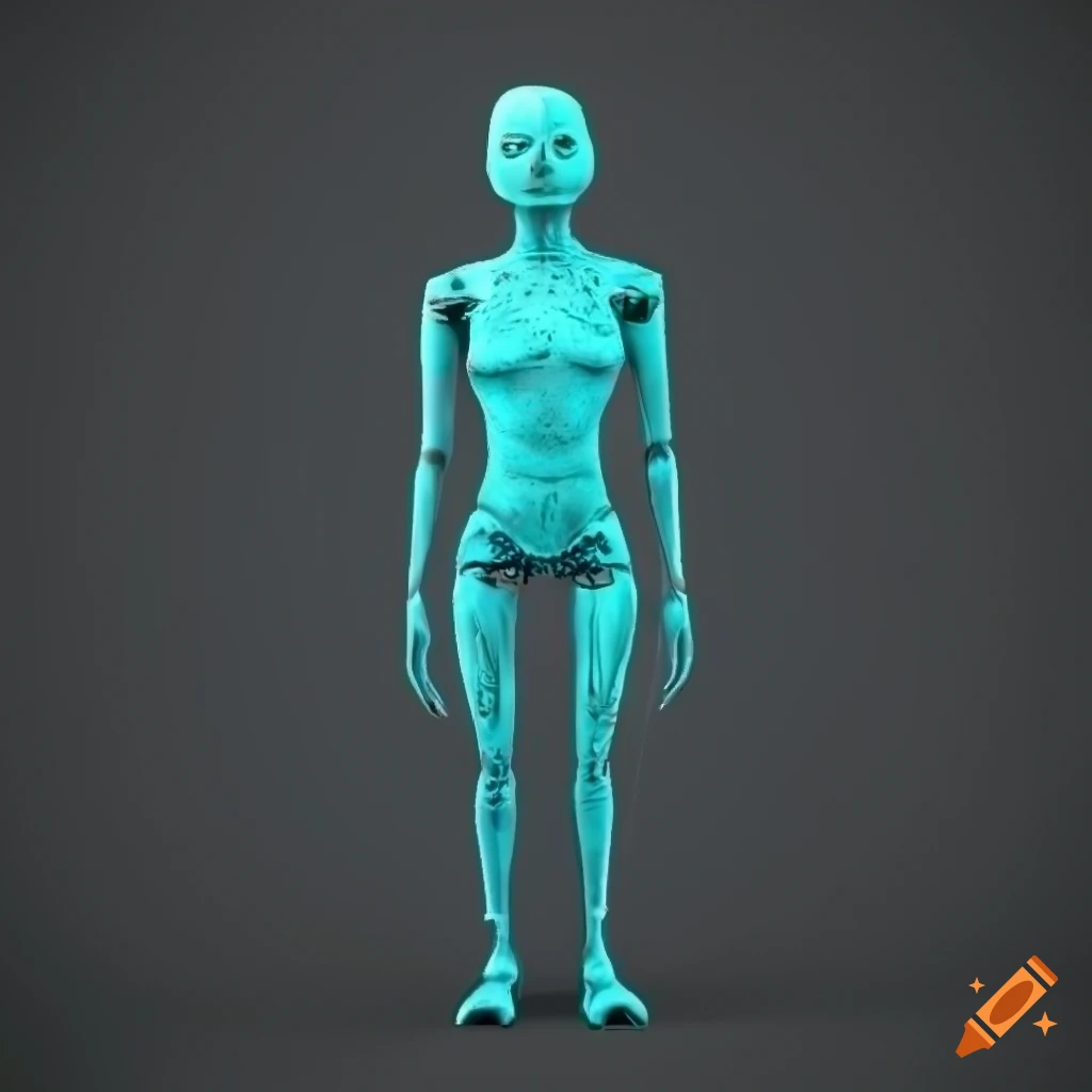 3D UV texture of a spooky teacher