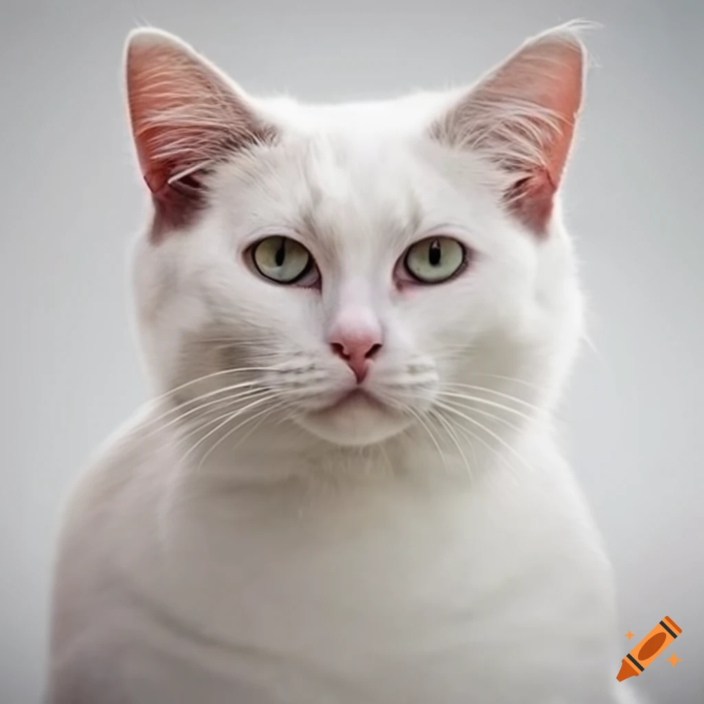 White cat on Craiyon