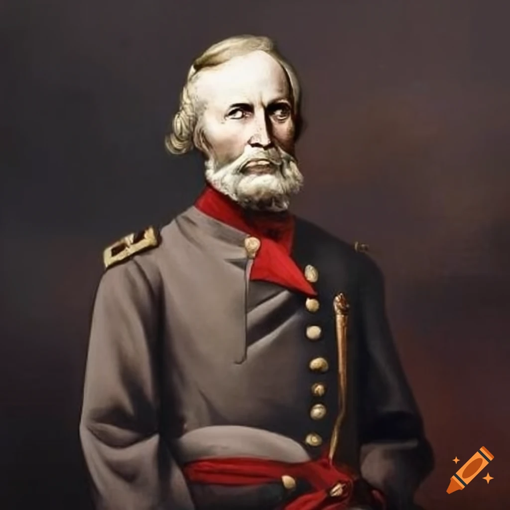 Portrait of giuseppe garibaldi as union general on Craiyon