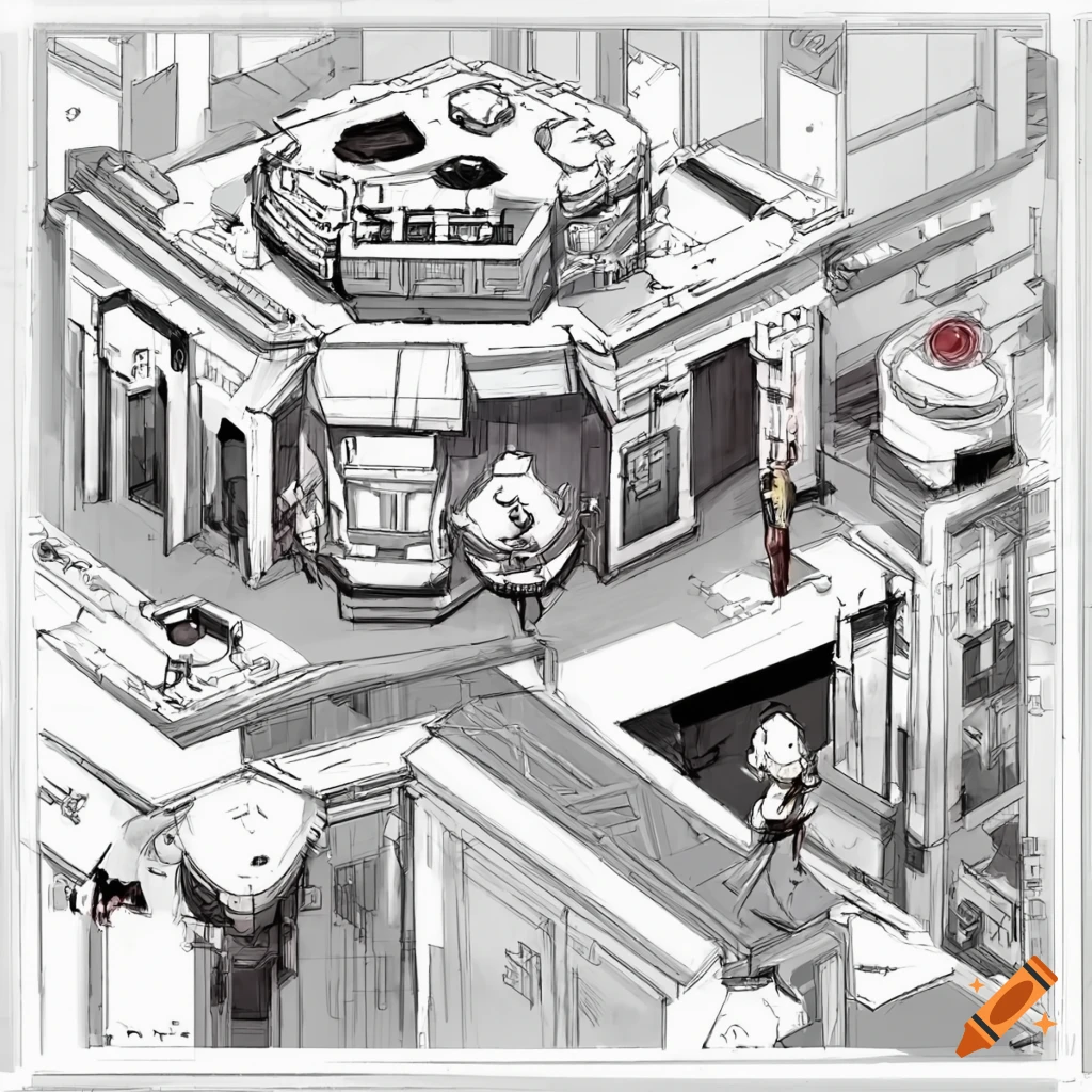 Isometric concept art of a nod base from command and conquer on Craiyon