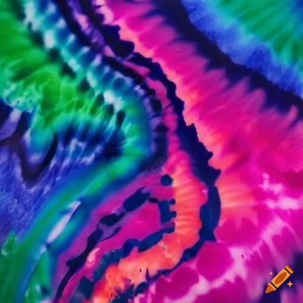smooth and vibrant tiedye pattern