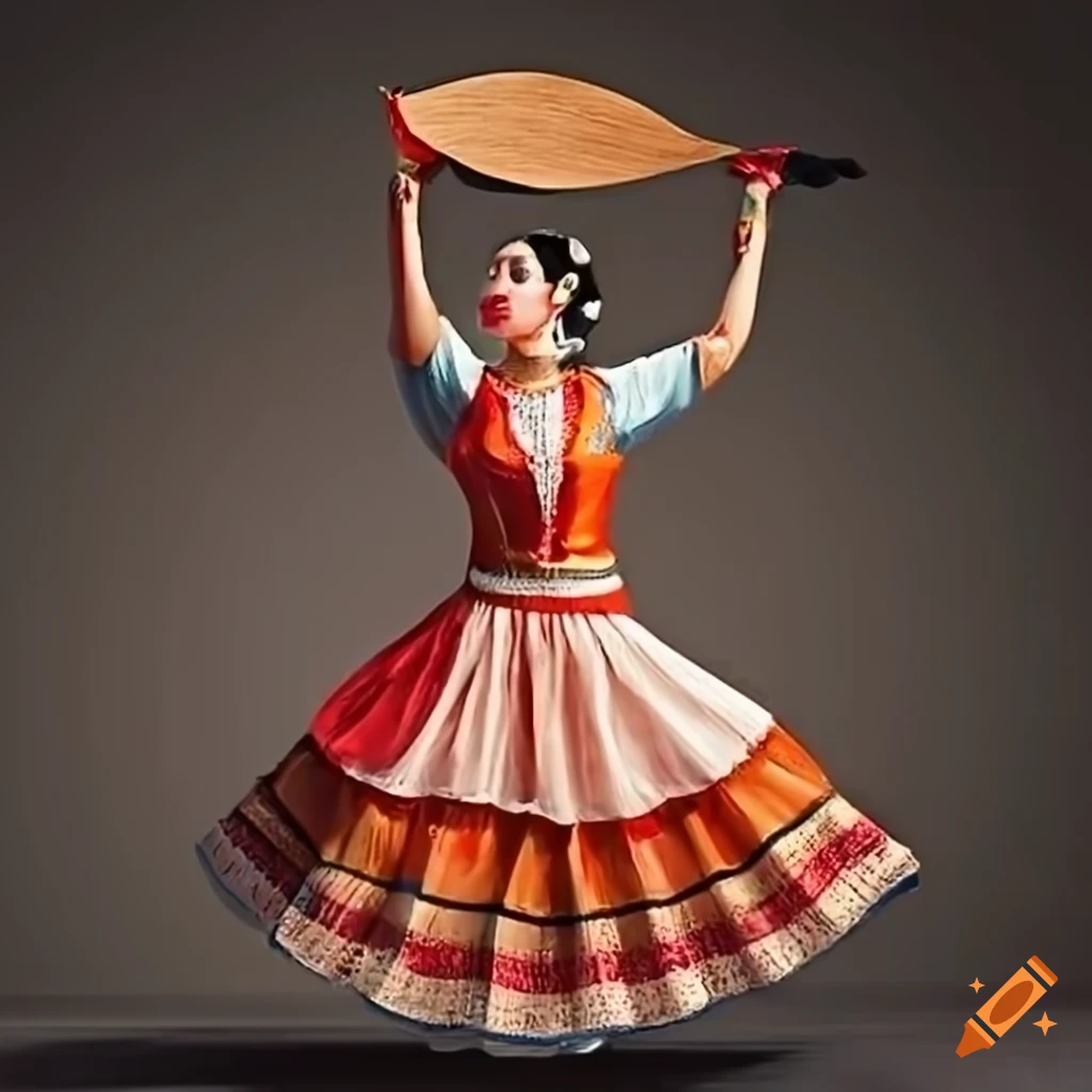 folk dancer performing traditional dance